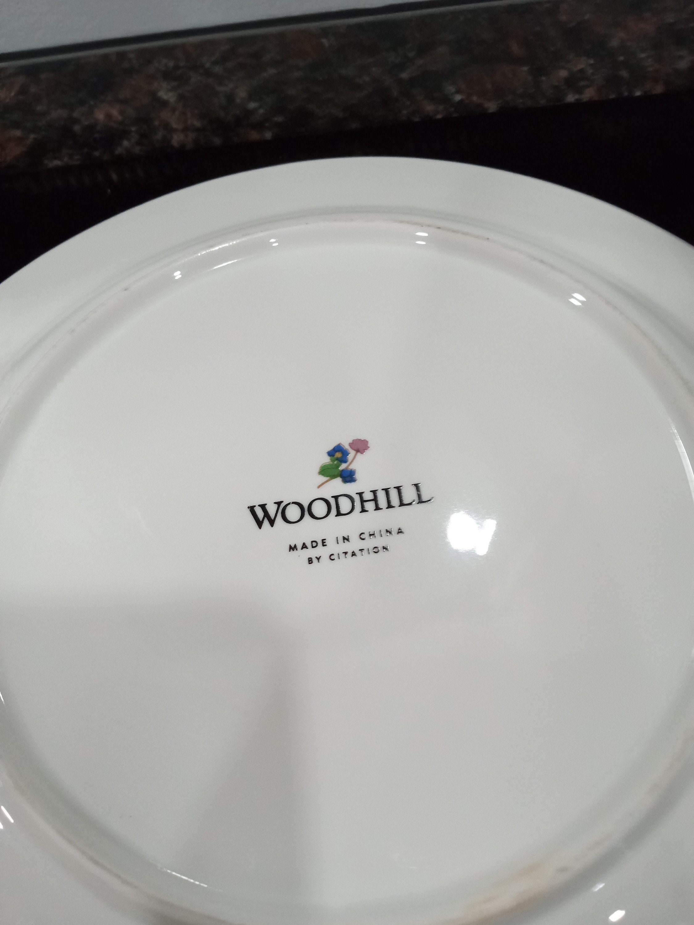 Vintage WOODHILL Botanical Flower Dinner Plate Etsy