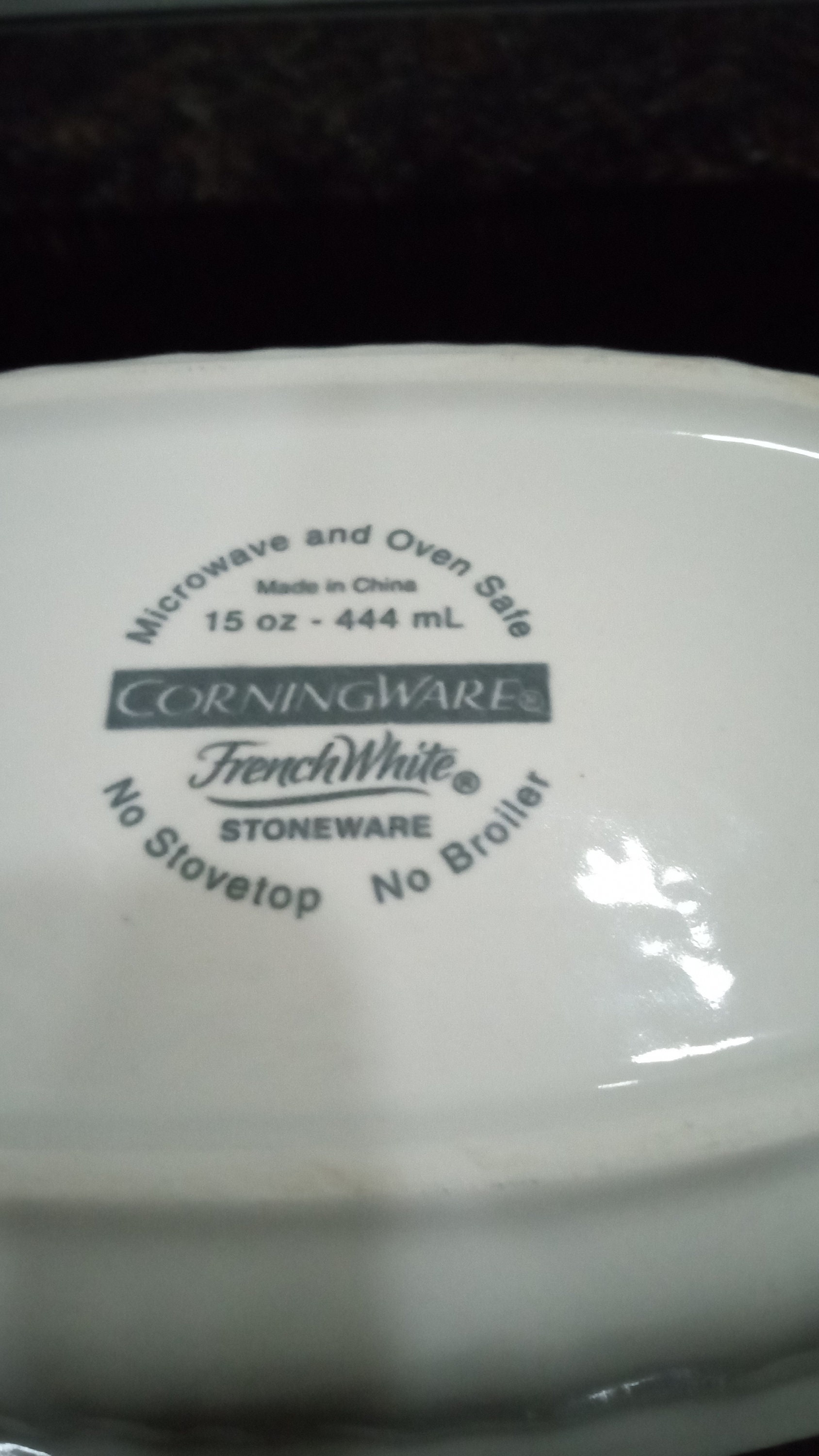 ヴィンテージ CORNINGWARE フレンチホワイト 15オンス キャセロール皿