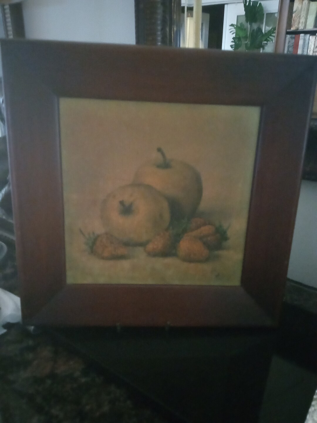 Vintage Wood Framed HENK Bog Still Fruit Wall Hanging Etsy
