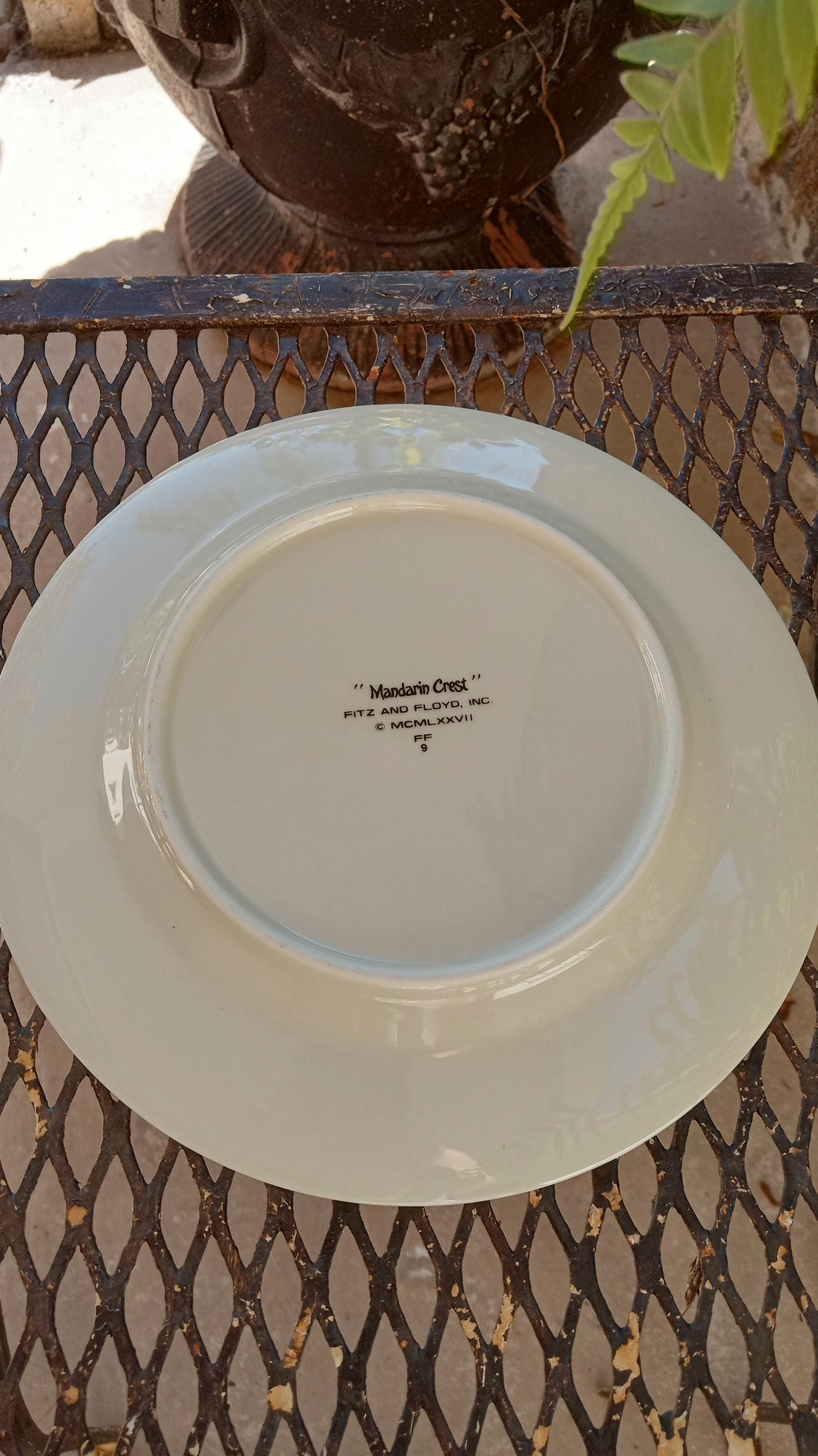 ヴィンテージ コニャック サラダプレート メダリオン マンダリン