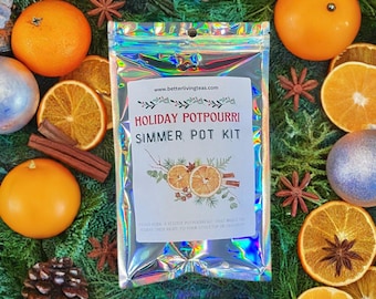 Stovetop Potpourri Kit – Cozy Simmer Pot for Home Scent- Holiday Spice