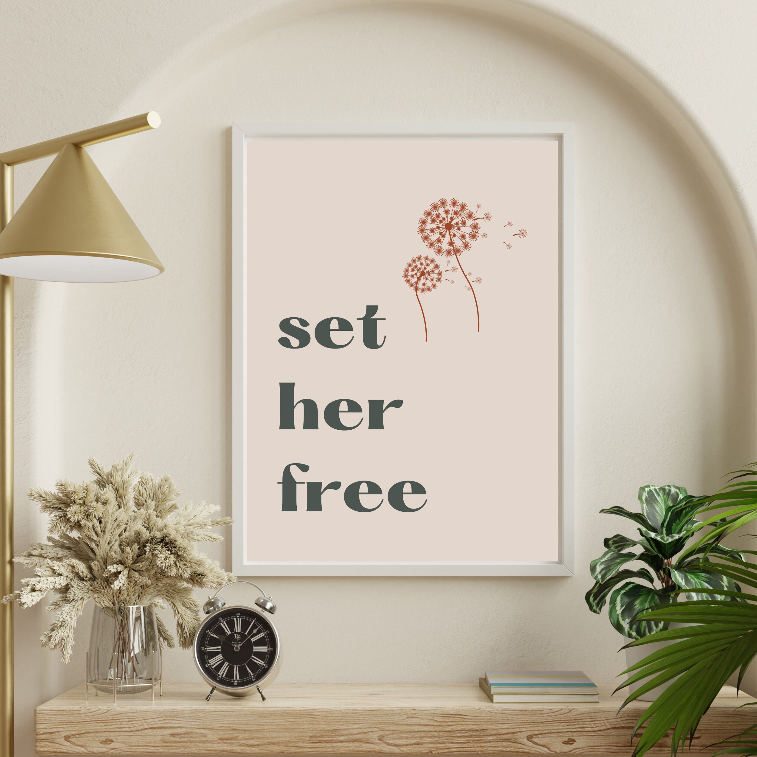Girl Boss Printable Wall Art Self Love Wall Art Positive Affirmation ...