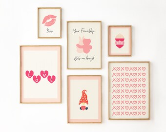 Galentines Day Gifts | Friendship Wall Art | Girl Gang | Love Print | BFF Printable | Gifts For Her | Valentine's Day Printable | VDay Gift