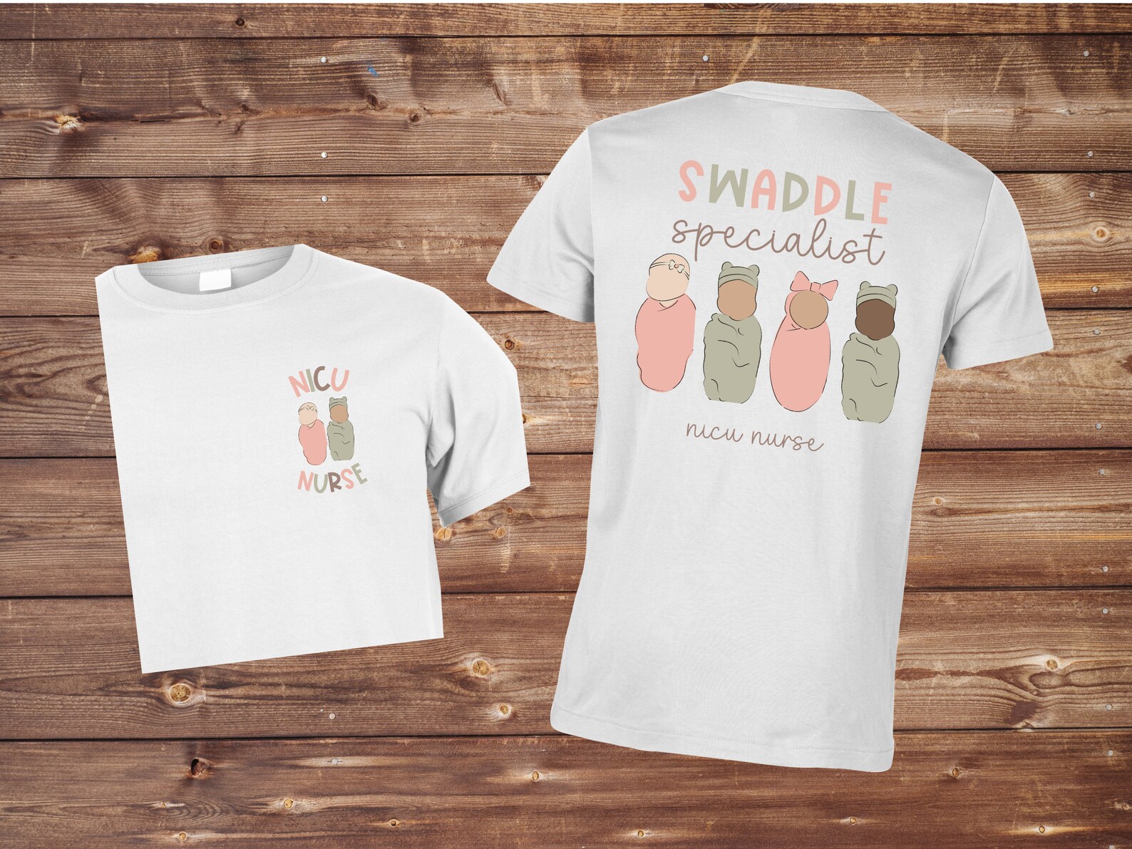 NICU Nurse Shirt, swaddle Specialist, PNG, Digital Download