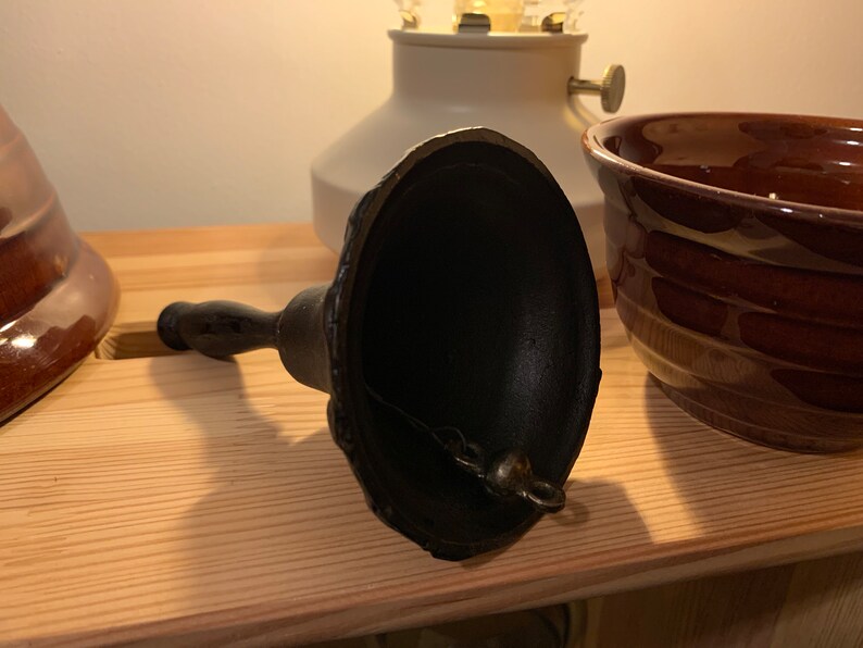 Iron Constitution Black Cast Iron GOOD HEALTH Bell, Vintage or Antique