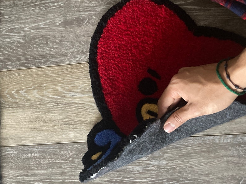BT21 Mini Tata Rug, BTS Fan Gift, Custom Handmade Rug, Hand Tufted Rug ...