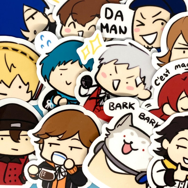 Silly Persona 3 Stickers!! EVERYONE!!!
