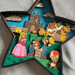 Mario Star MultiLayered Decor