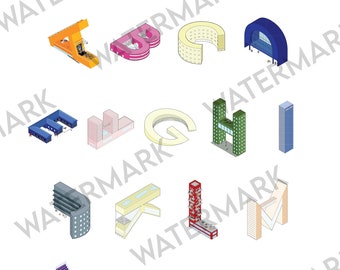 Póster imprimible del arte de la pared del alfabeto