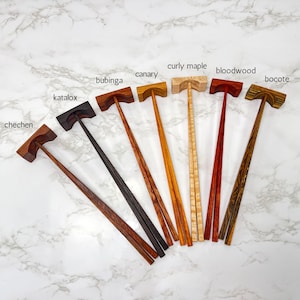 Handmade Bubinga Wooden Chopsticks set - unique gift for him or her - wedding gifts - gifts for couples - Luxury wedding gifts -