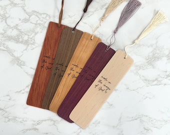 Personalized Bible Study Gift: Custom Bible Verse Bookmark, Handmade Wooden Bookmark, Personalized Bible Study Bookmark Gift for book lovers