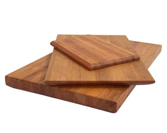 Handmade Cherry Wood Cutting Board: Edge Grain Chopping Block