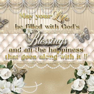 May your life be filled with God's Blessings 20 oz skinny sublimation wrap. High Resolution JPEG and PNG files. Makes a meaningful gift.