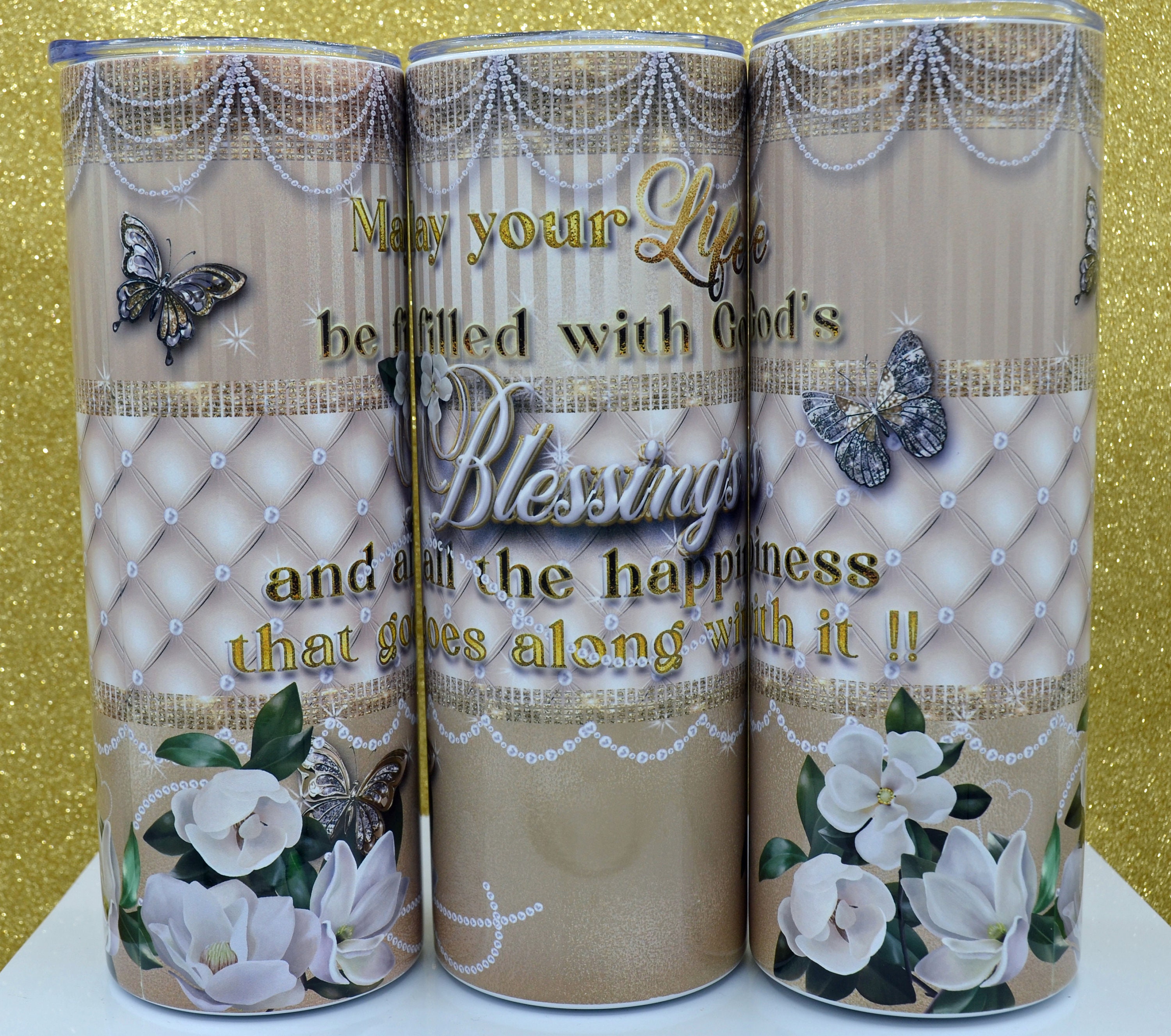 May Your Life Be Filled With God's Blessings 20 Oz Skinny