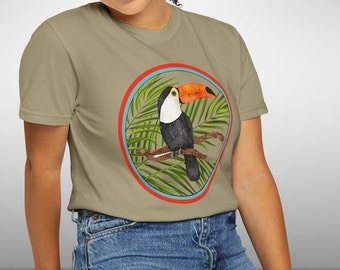 Toucan Classic Tee, Tropical Bird Fashion Shirt for Nature Lovers, Wildlife Conservation Supporter Tee, Bird Enthusiasts Tee