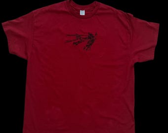 Eva 02 Neon Genesis Evangelion Inspired Embroidered T Shirt