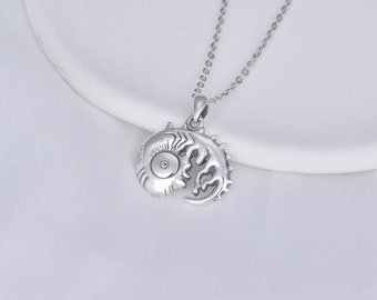 Adam Embryo Sterling Silver Necklace Neon Genesis Evangelion Inspired