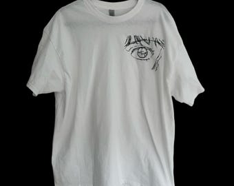 Eye of Rei Neon Genesis Evangelion Inspired Embroidered T Shirt
