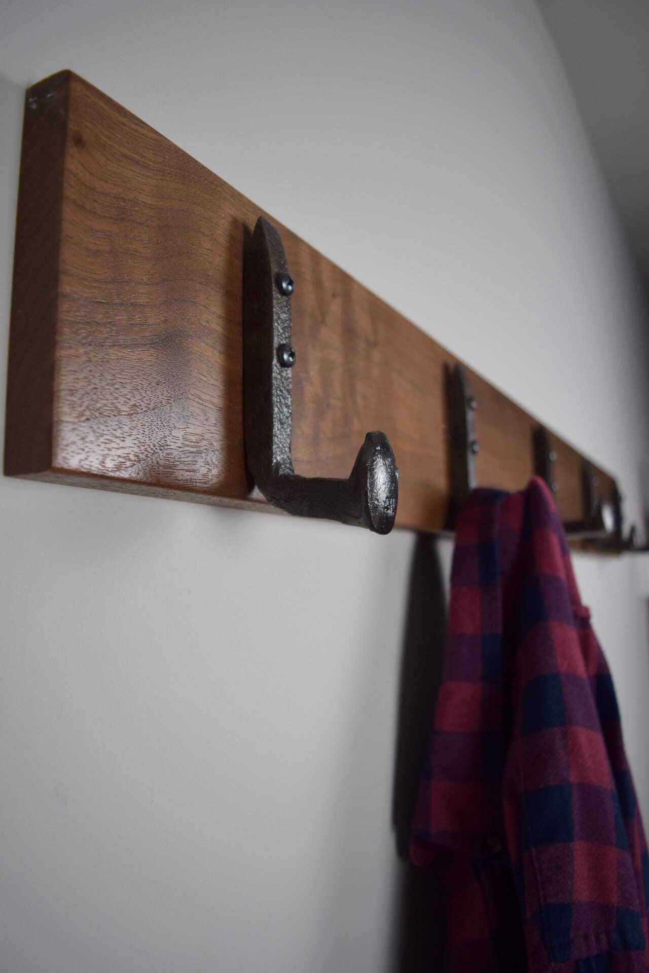 Wooden Coat Hooks for Wall Modern Coat Rack Wall Coat Hanger Coat Hooks Wall  Mount Entryway Decoration Wood Coat Hooks Walnut Hooks 