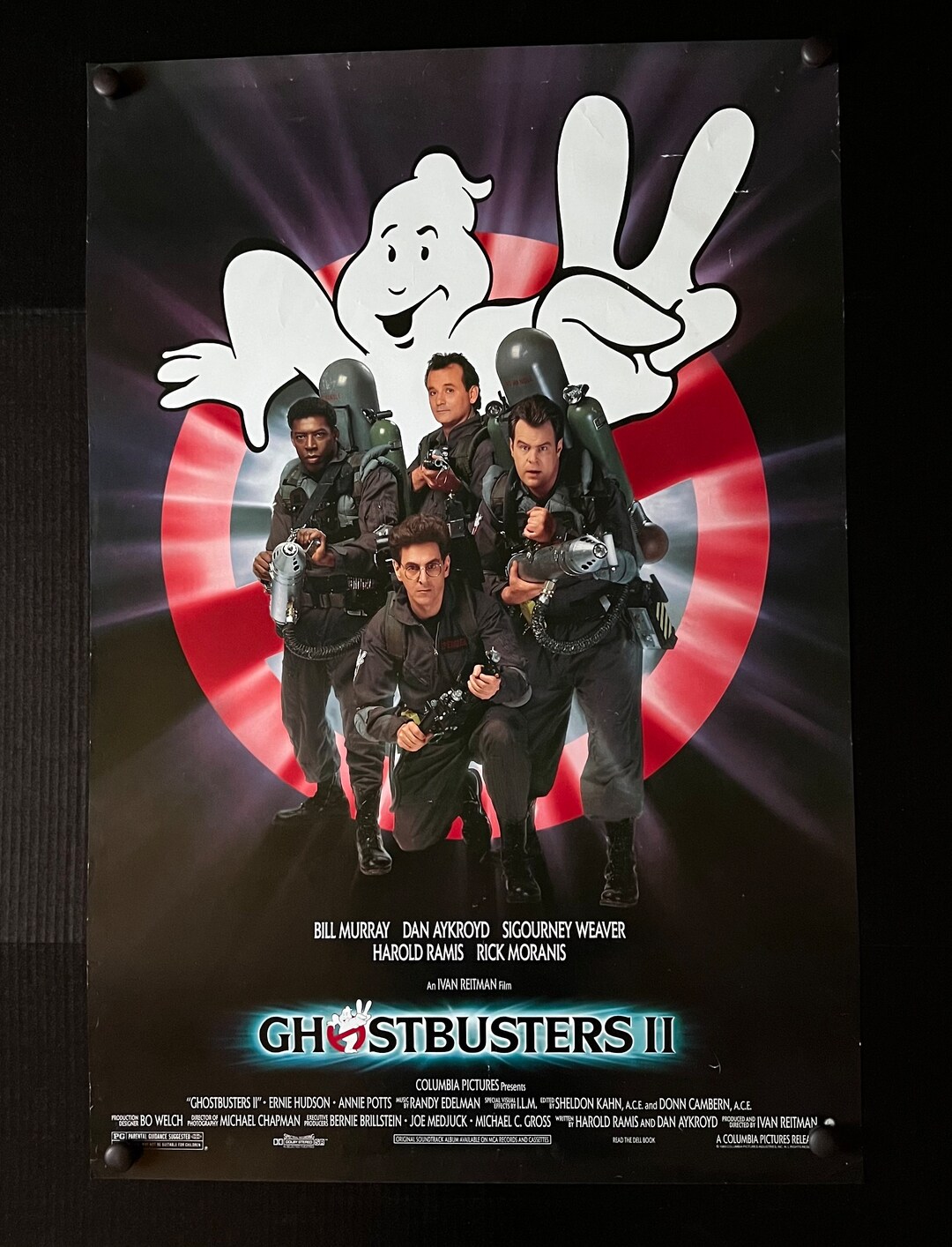 Ghostbusters 2 Original Movie Poster Etsy
