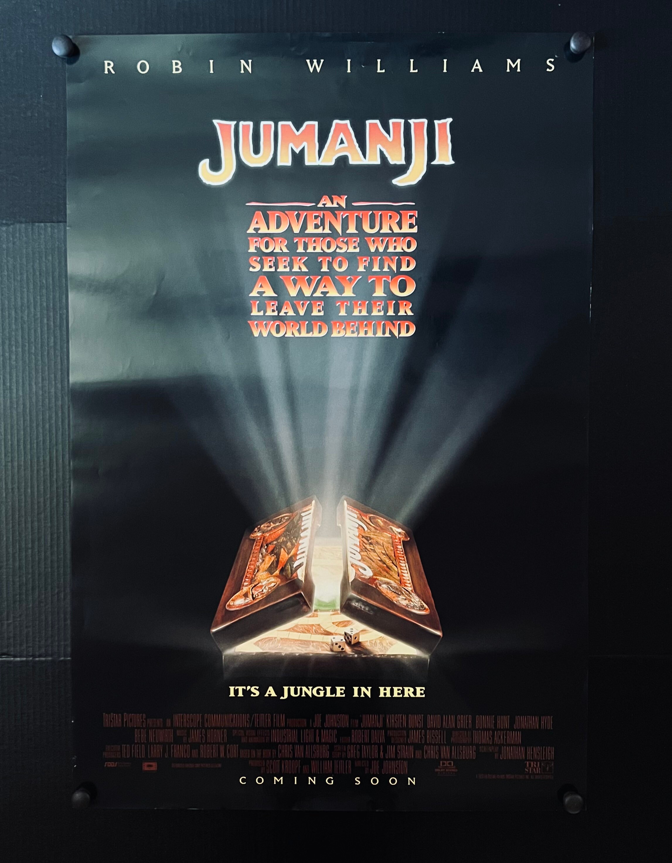 Jumanji Original Movie Poster Etsy
