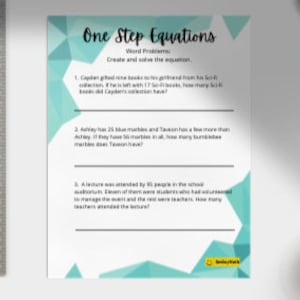 Enstegsekvationer (textproblem)4