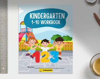 Kindergarten Counting 1-10 Coloring Workbook