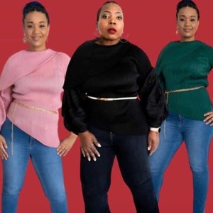 Luxury Unique Women&#39;s Pleated Blouse
