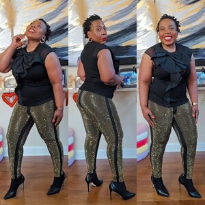 Luxury Rhinestones Leggings for Ladies