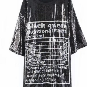 Sequins Short sleeve Top / Tee Shirt Dress