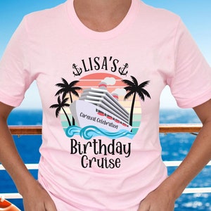 Custom Birthday Cruise Shirts, Cruise 2025 Tshirt, Matching Vacation T-Shirts, Personalized Group Cruise Shirts, Summer Cruise Tees, Sailing