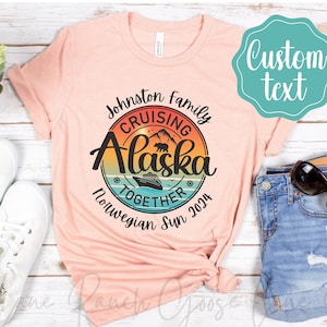 Custom Alaska Family Cruise Shirts, Personalized Cruise 2025 Sweatshirt, Matching Vacation Tshirt, Winter Cruise Sweater, Alaska Group Trip