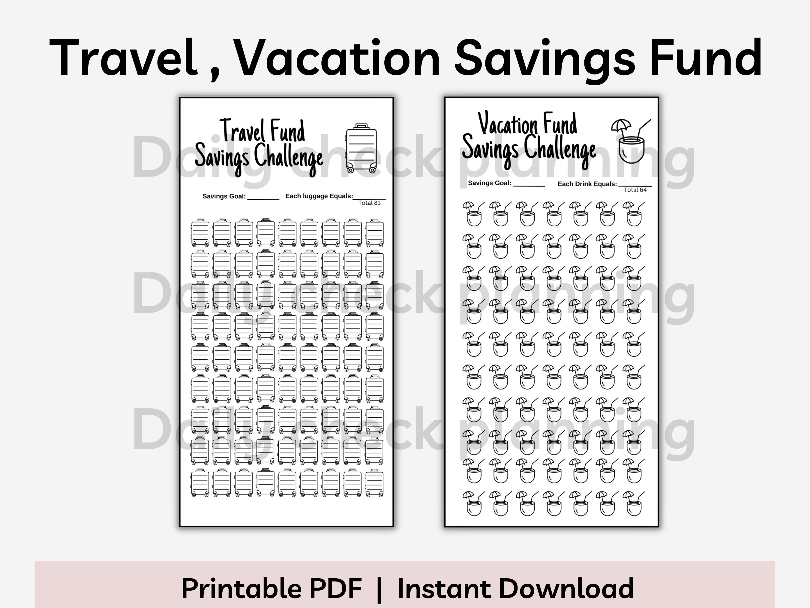 A6 3x6 Savings Fund Challenge Bundle Printable Savings Challenge ...