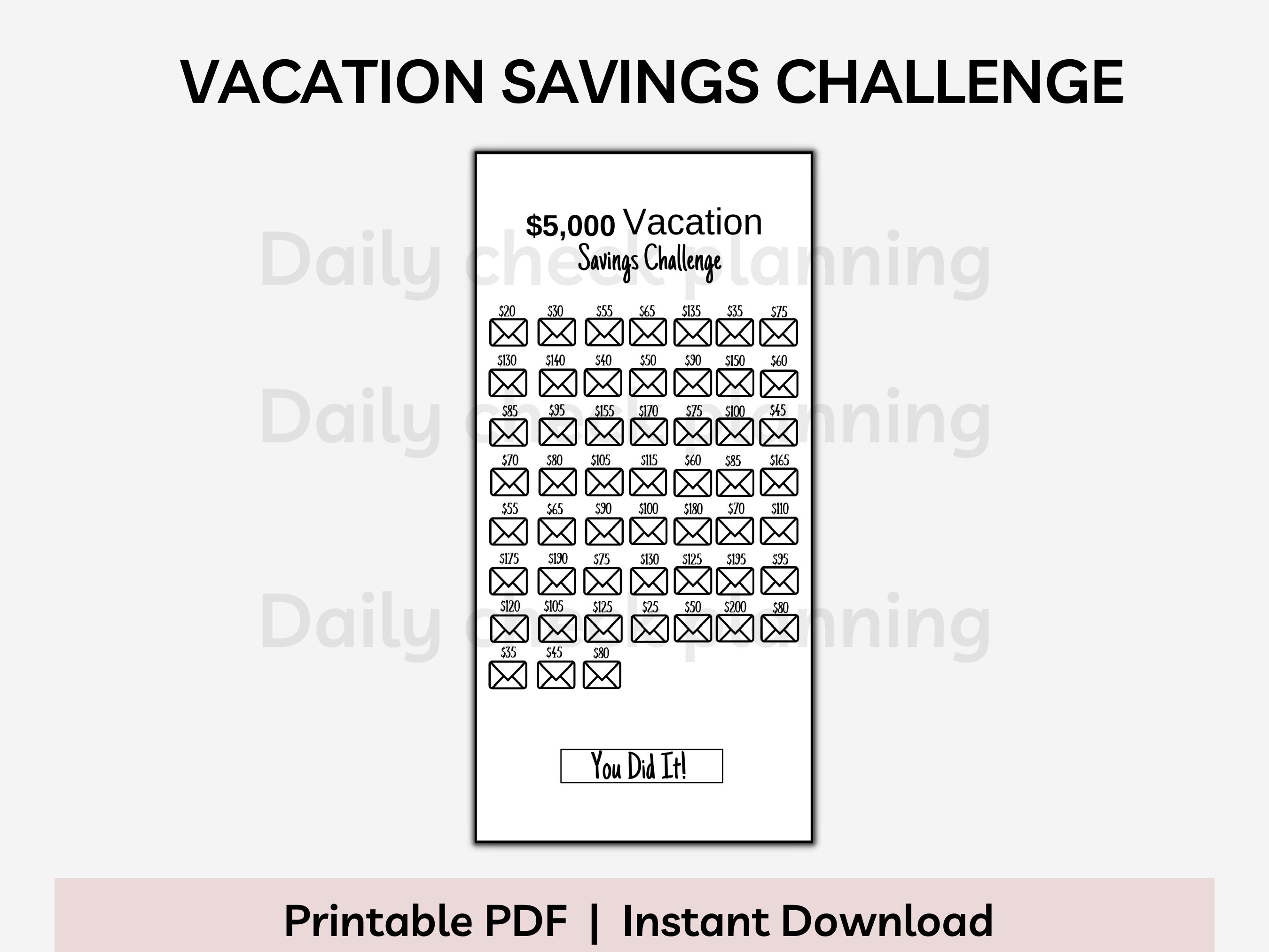A6 3x6 Money Saving Challenge Bundle, Printable or Digital Pdf. Set of ...