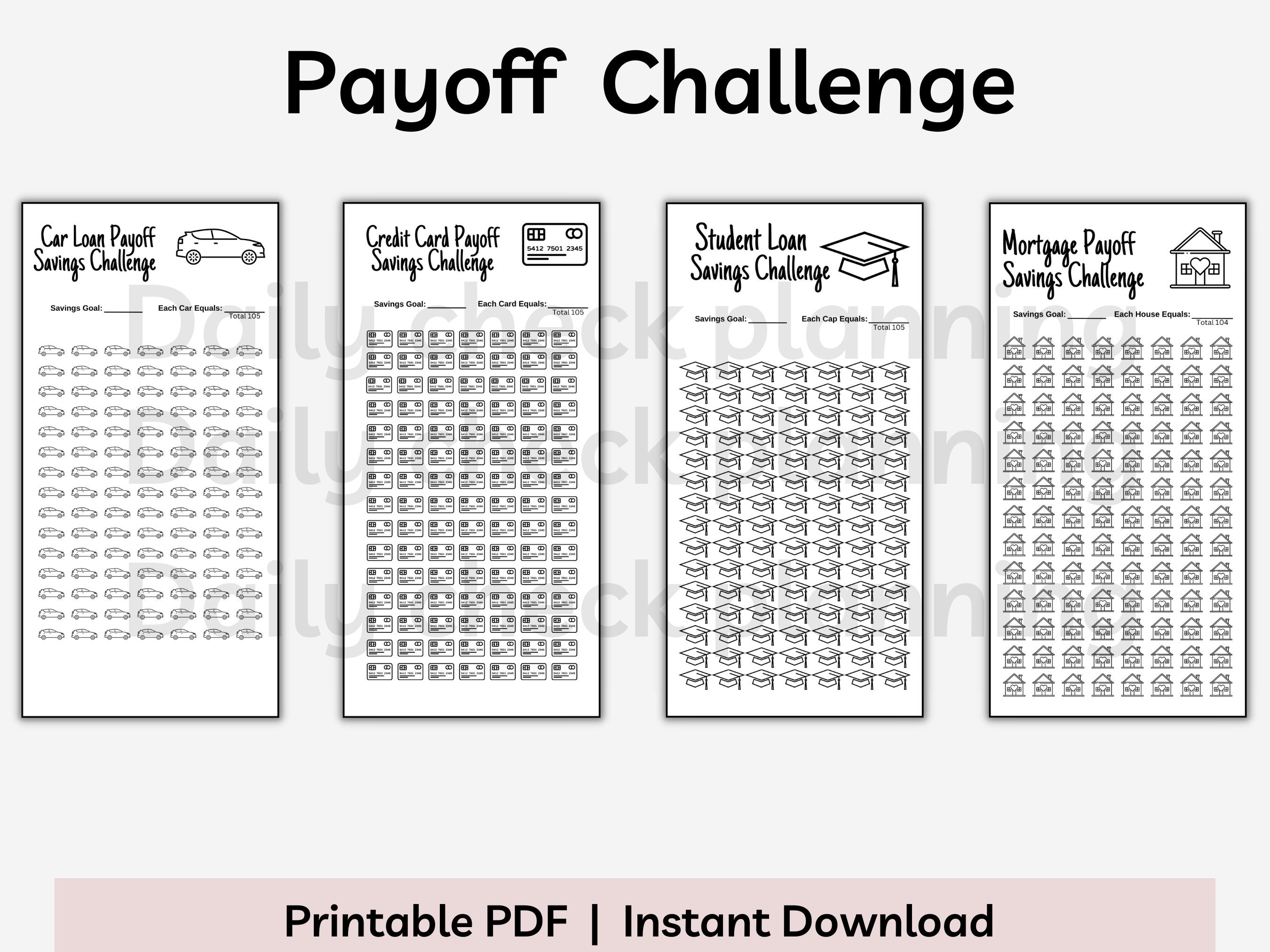 A6 3x6 Savings Fund Challenge Bundle Printable Savings Challenge ...