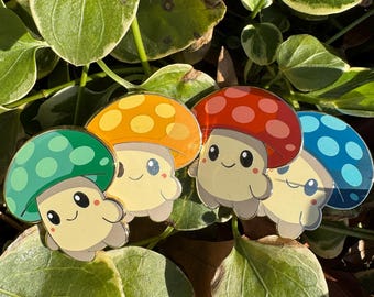 Pines esmaltados de criaturas setas - Serie Sproutling - 3,8 cm