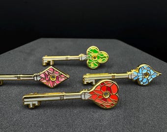 RPD Police Station Keys Enamel Pin Set - 1.5" - Zombie Outbreak