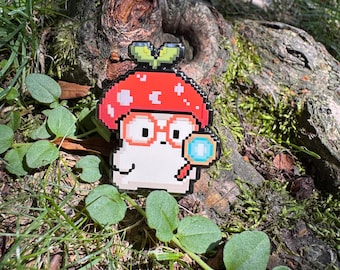 Mushroom Scientist Enamel Pin 1.5” (Sproutlings)