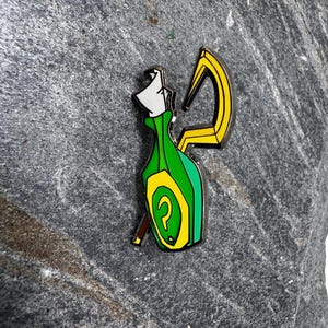 Sly Cooper Bottle & Cane • 1.5" Hard Enamel Pin