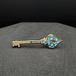 RPD Blue Spade Key Enamel Pin | Resident Evil | 1.5 in
