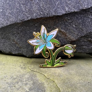Broche de esmalte Princesa Silenciosa - 3,8 cm