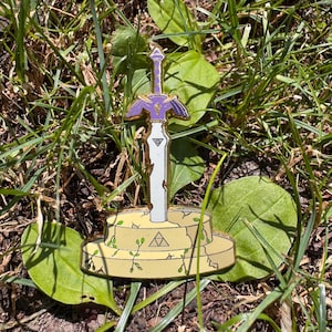 Master Sword In Stone Enamel Pin - 2" (Final Run)