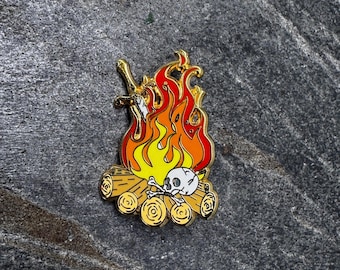 Campfire of Souls Enamel Pin 1.5” (Final Run)