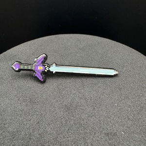 Pixel Master Sword Enamel Pin - 2 in