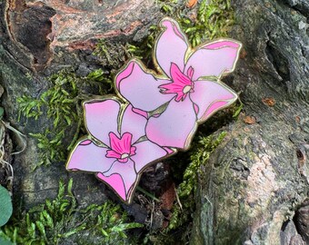 Oleander Flowers Enamel Pin 1.5” (Poison Garden Series)
