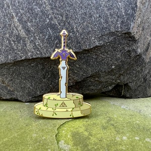 Master Sword In Stone Enamel Pin | 2 in