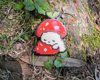 Sleeping Mushroom Enamel Pin 1.5" (Sproutlings)