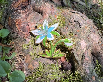 Silent Princess Flower Enamel Pin 1.5” (Final Run)