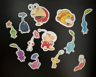 Juego de imanes de Pikmin - Acabado mate - Resistente a los rayos UV y al agua - ÚLTIMA REPOSICIÓN