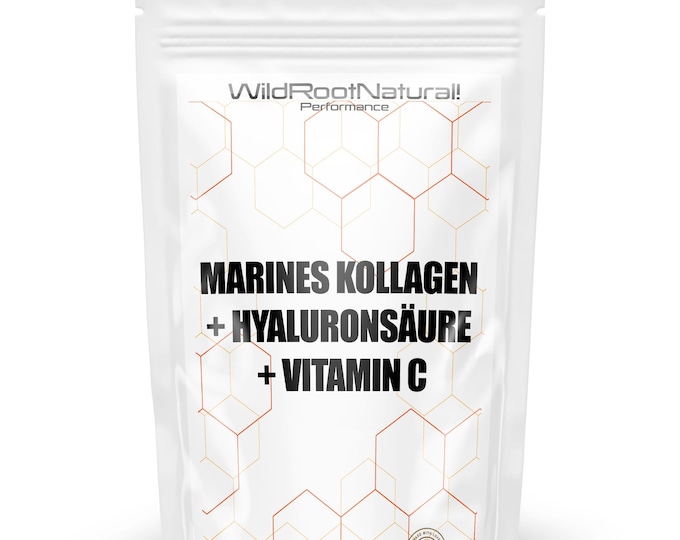 Marine Collagen + Hyaluronic Acid + Vitamin C – 120 Capsules – Beauty Complex – 30 Servings